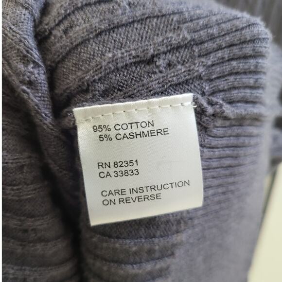 Shu Shu Gray Turtleneck Sleeveless Knit Top - XL - Picture 4 of 6